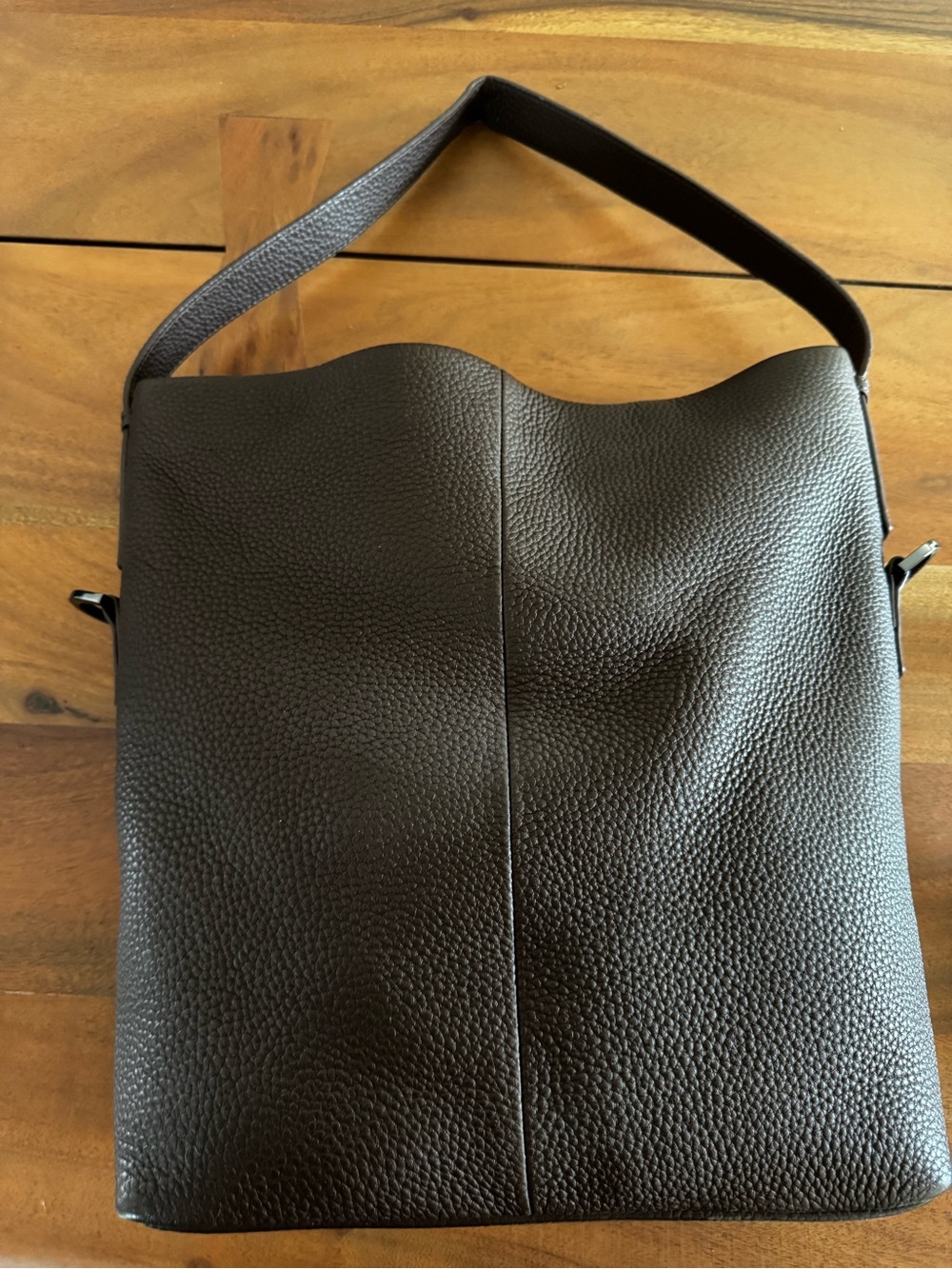 Status Anxiety Ready And Willing Cocoa Leather Shoulder Bag - Picture 11 of 11